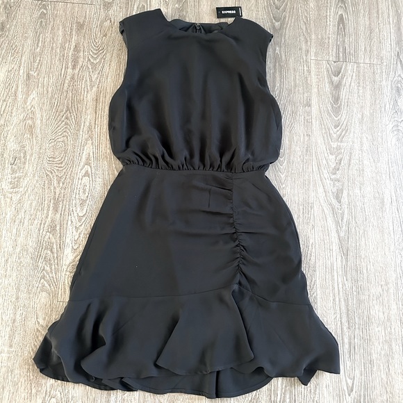 ladies black and white dress Elegant Summer Strapless Black Cut-Out Bodycon Tube Mini Dress M / Black